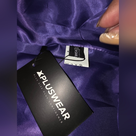 Purple Women's Blazer Nwt 2x Pit To Pit 24 Plus - Picture 3 of 6